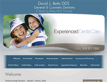 Tablet Screenshot of davidjbettsdds.com